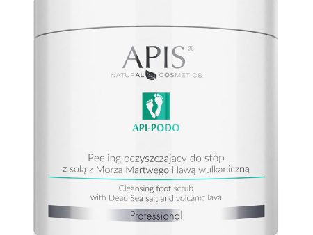 Api-Podo peeling oczyszczający do stóp z solą z Morza Martwego i lawą wulkaniczną 700g Discount