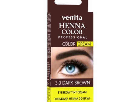 Henna Color Cream henna do brwi i rzęs w kremie 3.0 Dark Brown 30g Sale