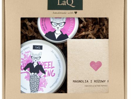 Kicia Magnolia zestaw peeling myjący 200ml + masło do ciała 200ml + mus do mycia twarzy 100ml Online