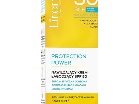 Protection Power nawilżający krem łagodzący SPF50 50ml Discount