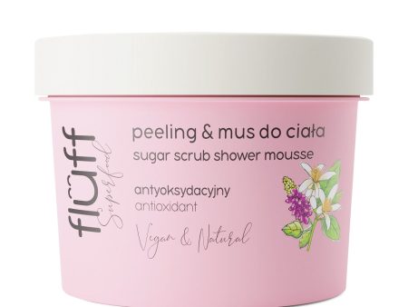 Sugar Scrub Shower Mousse antyoksydacyjny peeling & mus do ciała Kudzu i Kwiat Pomarańczy 200ml Online now