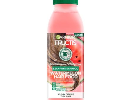 Fructis Watermelon Hair Food Shampoo rewitalizujący szampon do włosów cienkich 350ml on Sale