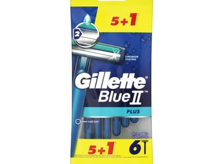 Blue II Plus jednorazowe maszynki do golenia dla mężczyzn 6szt Sale