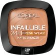 Infaillible 24H Fresh Wear Soft Matte Bronzer matujący bronzer do twarzy 250 Light 9g Online