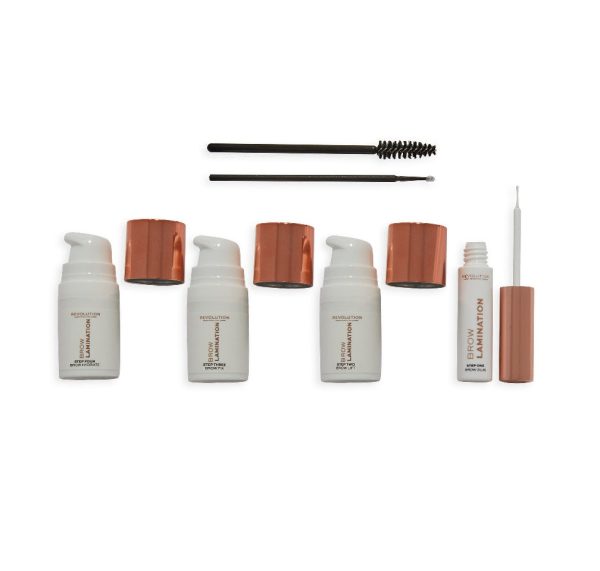 Zestaw Brow Lamination Set Brow Glue klej do brwi 4ml + Brow Lift krem do brwi 5ml + Brow Fix utrwalacz do brwi 5ml + Brow Hydrate nawilżacz do brwi 5ml +  Brush pędzelek x2 Online