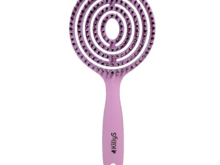 Ovalo Flexi Hair Brush owalna szczotka do włosów Pudrowy Róż Supply