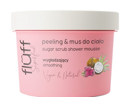 Sugar Scrub Shower Mousse wygładzający peeling & mus do ciała Malina i Kokos 200ml For Sale