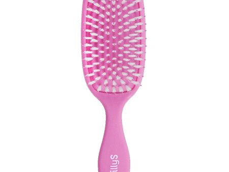 Hair Brush szczotka do włosów wysokoporowatych wzbogacona olejem z pestek malin Różowa For Cheap