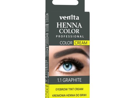 Henna Color Cream henna do brwi i rzęs w kremie 1.1 Grafit 30g Hot on Sale