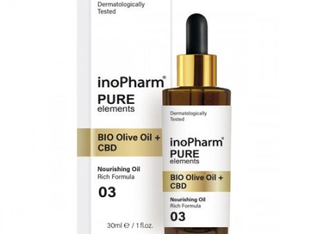 Pure Elements BIO Olive Oil + CBD serum do twarzy i szyi z kannabidiolem i oliwką 30ml Online Sale