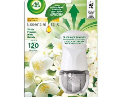 Essential Oils elektryczny odświeżacz powietrza i wkład Białe Kwiaty 19ml Online now