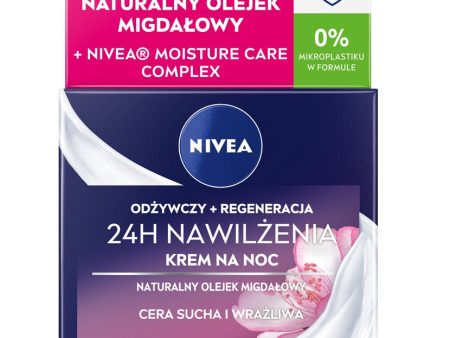 24H Nawilżenia+Regeneracja odżywczy krem na noc cera sucha i wrażliwa 50ml Supply