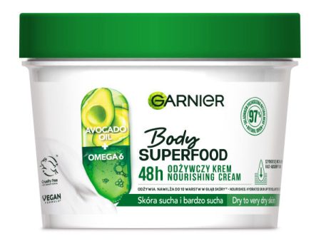 Body Superfood Avocado odżywczy krem z olejkiem z awokado i kwasem omega-6 380ml For Cheap