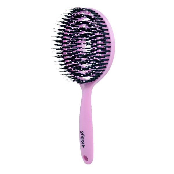 Ovalo Flexi Hair Brush owalna szczotka do włosów Pudrowy Róż Supply