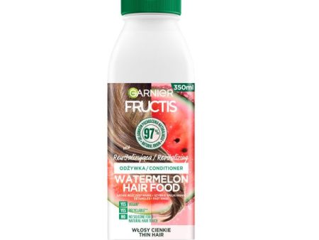 Fructis Watermelon Hair Food Conditioner rewitalizująca odżywka do włosów cienkich 350ml For Cheap