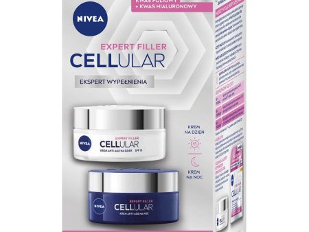 Cellular Expert Filler zestaw przeciwzmarszczkowy krem na dzień 50ml + przeciwzmarszczkowy krem na noc 50ml For Cheap