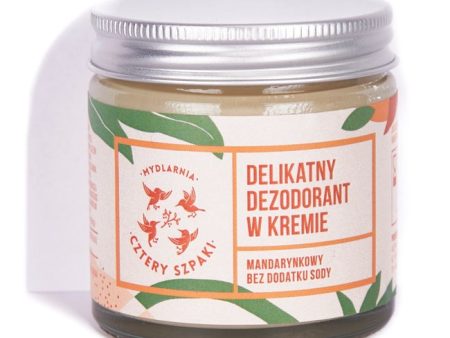 Delikatny dezodorant w kremie bez dodatku sody Mandarynkowy 60ml Online