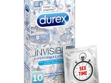 Durex prezerwatywy Invisible dla większej bliskości 10 szt supercienkie For Cheap