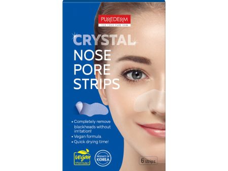 Crystal Nose Pore Strips wegańskie oczyszczające plastry na nos 6szt. Hot on Sale