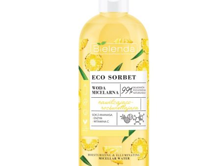 Eco Sorbet woda micelarna nawilżająco-rozświetlająca Ananas 500ml Fashion