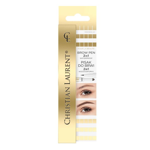 Brow Pen 2in1 wodoodporny pisak do brwi 2w1 01 Cool Brown 6ml Online now