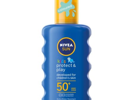 Sun Kids Protect & Play nawilżający spray ochronny na słońce dla dzieci SPF50 200ml Hot on Sale