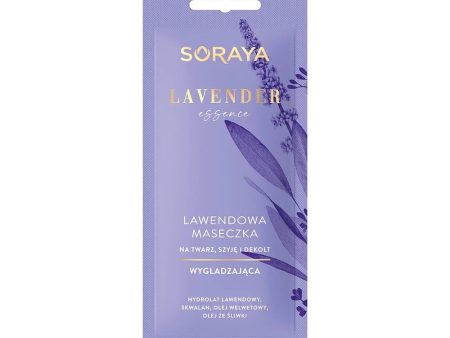 Lavender Essence lawendowa maseczka wygładzająca na twarz szyję i dekolt 8ml Fashion