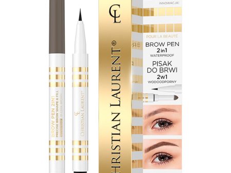 Brow Pen 2in1 wodoodporny pisak do brwi 2w1 01 Cool Brown 6ml Online now