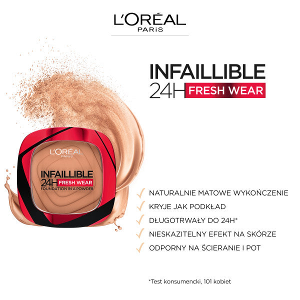 Infaillible 24H Fresh Wear Foundation In A Powder matujący podkład do w pudrze 20 Ivory 9g Discount