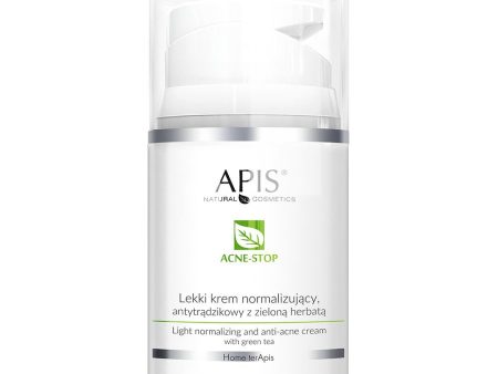 Acne-Stop lekki krem normalizujący antytrądzikowy z zieloną herbatą 50ml Cheap