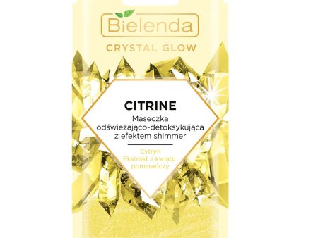 Crystal Glow Citrine maseczka odświeżająco-detoksykująca z efektem shimmer 8g Discount