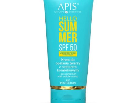 Hello Summer wodoodporny krem do opalania twarzy z nektarem komórkowym SPF50 50ml Online Sale