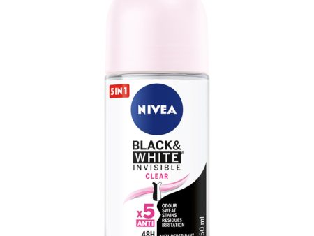 Black&White Invisible Clear antyperspirant w kulce 50ml Online