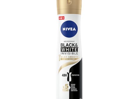 Black&White Invisible Silky Smooth antyperspirant spray 150ml Online Sale