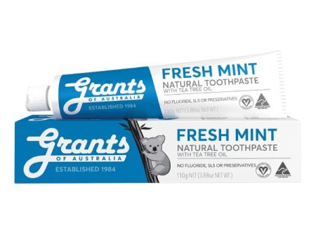 Fresh Mint Natural Toothpaste naturalna odświeżająca pasta do zębów bez fluoru 110g Supply