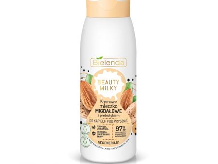 Beauty Milky kremowe mleczko migdałowe z prebiotykiem do kąpieli i pod prysznic 400ml Discount