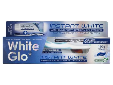 Instant White Toothpaste wybielająca pasta do zębów 150g 115ml + szczoteczka on Sale