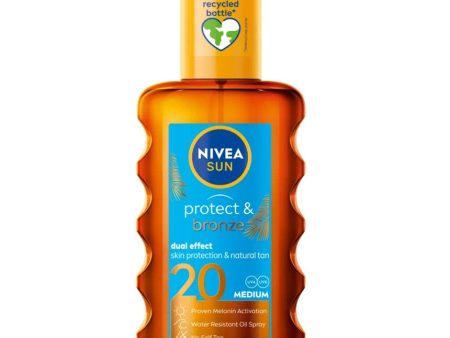 Sun Protect & Bronze olejek do opalania w sprayu aktywujący naturalną opaleniznę SPF20 200ml For Sale