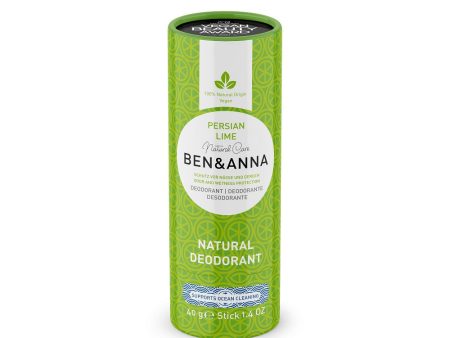 Natural Soda Deodorant naturalny dezodorant na bazie sody sztyft kartonowy Persian Lime 40g on Sale