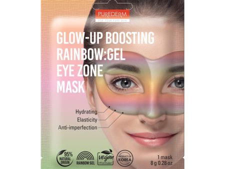 Glow-Up Boosting Rainbow wegańska hydrożelowa maska na oczy 8g Fashion