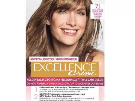 Excellence Creme farba do włosów 7.1 Popielaty Blond Online now