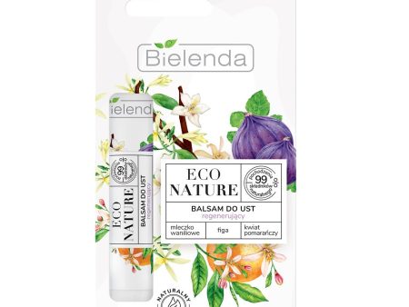 Eco Nature balsam do ust regenerujący Mleczko waniliowe & Figa & Kwiat pomarańczy 10g Online now