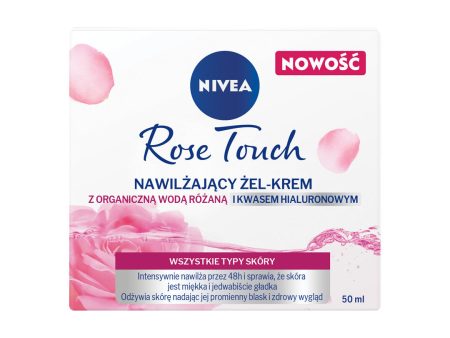 Rose Touch nawilżający żel-krem z organiczną wodą różaną i kwasem hialuronowym 50ml Online Sale