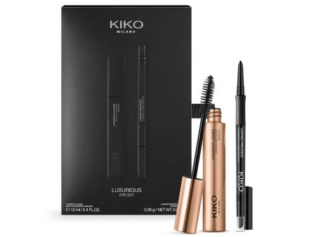 Luxurious Eye Set zestaw tusz do rzęs nadający wyjątkową objętość 12ml + kredka do oczu 16 Black 0.35g For Cheap