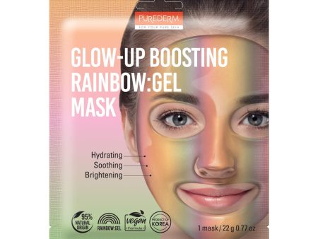 Glow-Up Boosting Rainbow wegańska hydrożelowa maska na twarz 22g Hot on Sale