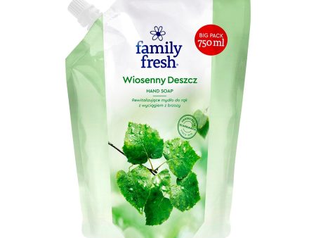 Wiosenny Deszcz rewitalizujące mydło do rąk z wyciągiem z brzozy 750ml For Discount