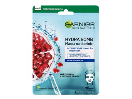 Hydra Bomb nawilżająca maska na tkaninie z ekstraktem z granatu i kwasem hialuronowym 28g For Discount