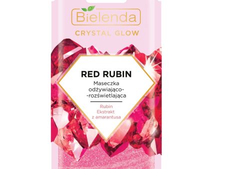 Crystal Glow Red Rubin maseczka odżywiająco-rozświetlająca 8g Online Sale