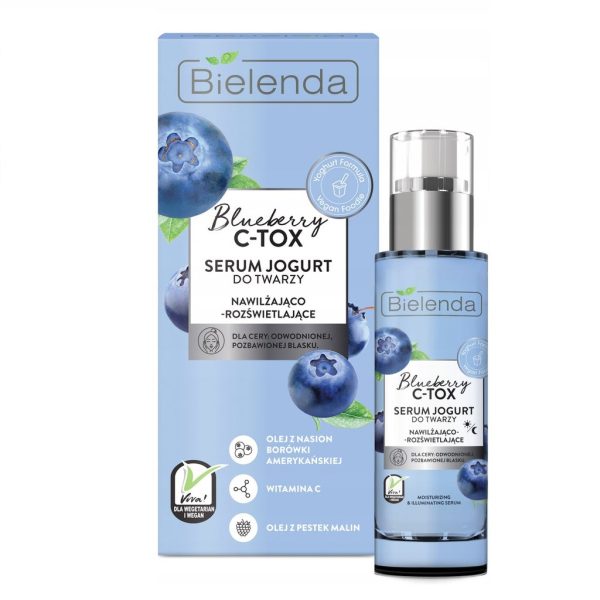 Blueberry C-TOX serum jogurt do twarzy nawilżająco-rozświetlające 30ml Online now