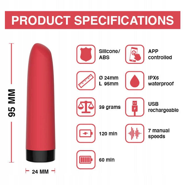 Awaken App Controlled Mini Vibrator miniwibrator sterowany aplikacją Online Hot Sale